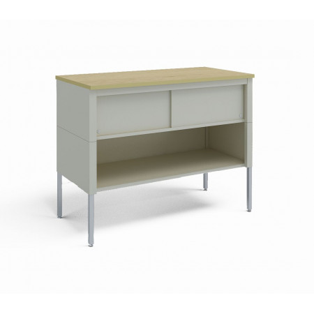 48-Inch Extra Deep Storage Table with Lower Locking Cabinet
